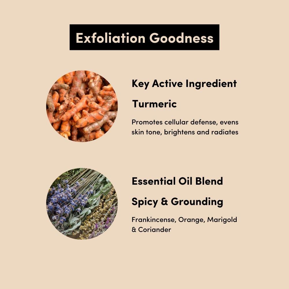 Urban Veda Radiance Turmeric   Botanics Body Scrub 6.7 Oz
