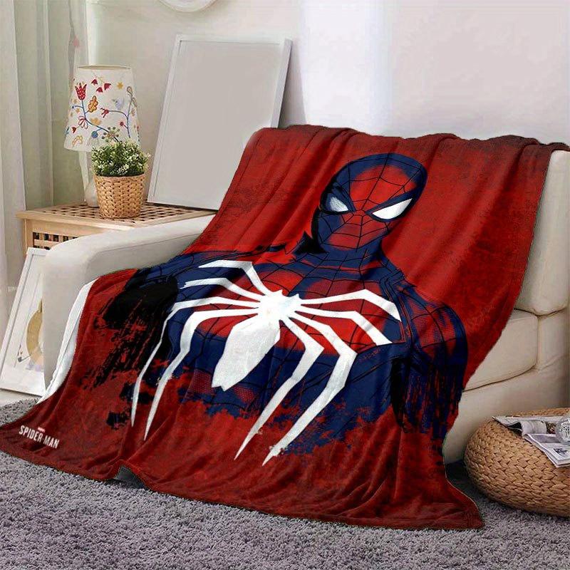Spider-man Cute Printed Blanket Rectangular Soft Comfortable Modern Style Polyester