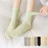 Ladies Spring and Summer Thin Boneless Moon Ice Long Tube Stack Socks
