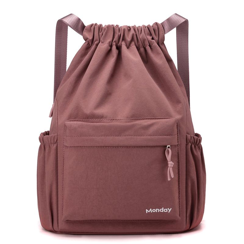 

Легкий спортивный рюкзак большой вместимости со шнурком и карманом для фитнеса и путешествий