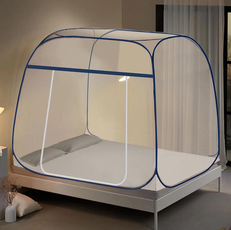 Mongolian Yurt Foldable Mosquito Net for Home & Dorm Bunk Beds - No Installation Needed