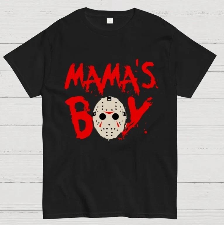 Mama s Boy Slasher Horror Movie Slogan Halloween Unisex Geek T-Shirt 2XL