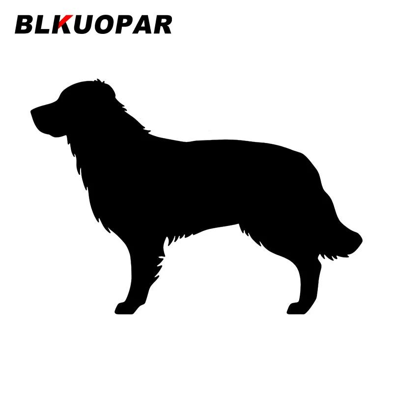 BLKUOPAR Golden Retriever Dog Silhouette Car Stickers Cute Animal Decal Sunscreen Die Cut Windshield Laptop Car Goods