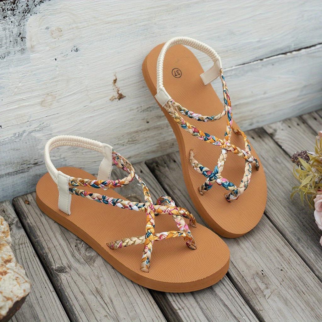 Fashionable Lightweight Large Size Beach Sandals for Women Summer New Round Head Comfortable Fish Mouth Casual Sandals