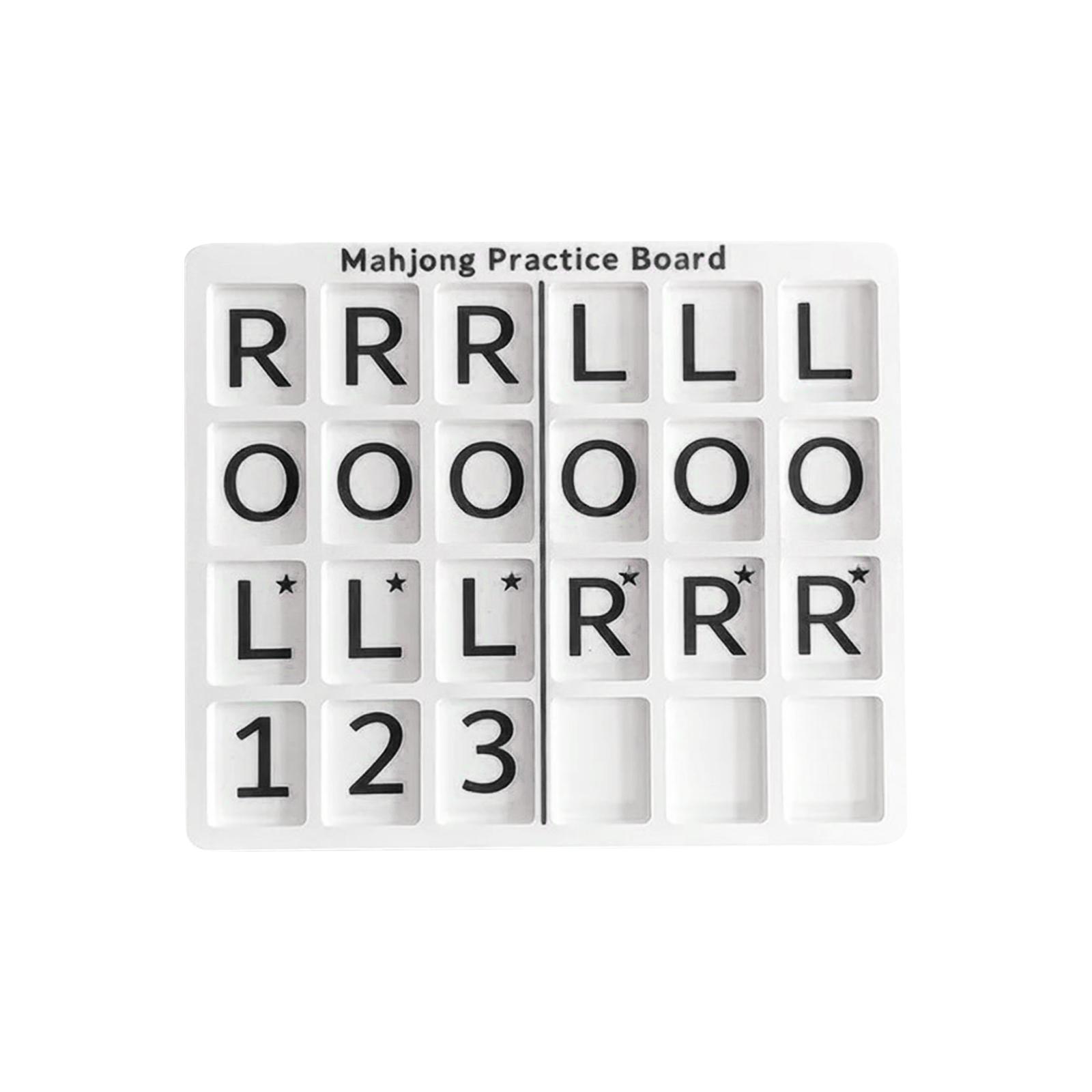 Portable Fun And Practical Mahjong Practice Board Single Tile Mahjong Practice Board One Size чёрный