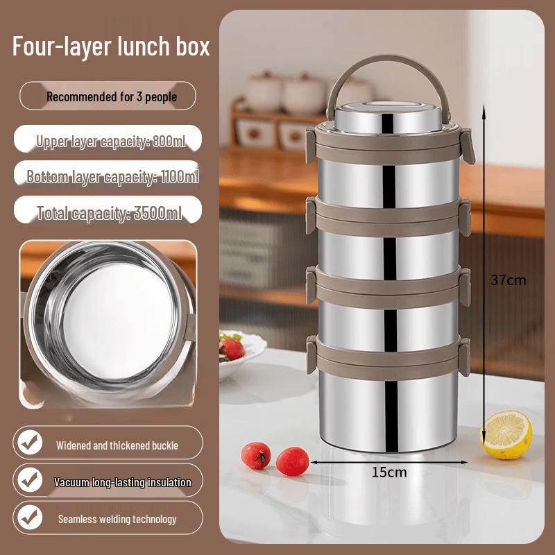 

ZISIZ Multi-Layer Thermal Lunch Container