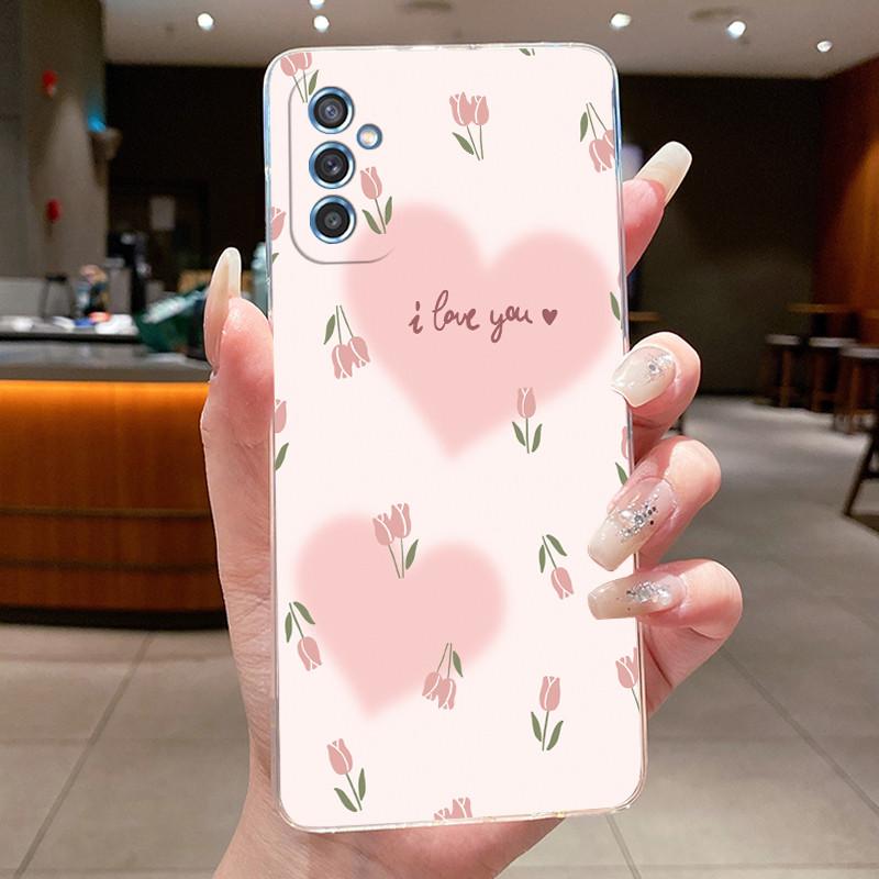 Casing For Samsung Galaxy M52 5G Phone Case Aesthetic Fashion Butterfly Flower 2025 New Design Clear Soft Protective Cover Shell