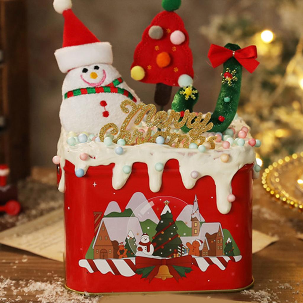 Durable Tin Christmas Gift Box Circular Design For Holiday Parties Home Storage And Personalized DIY Decorations