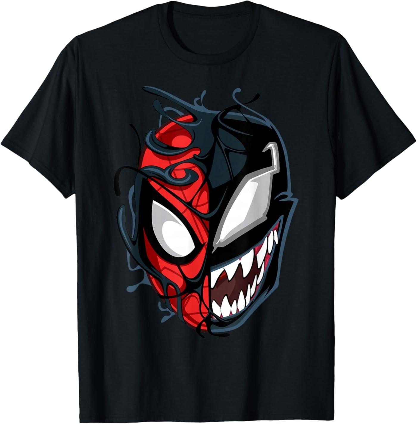 Marvel Spider-Man Maximum Venom Spider-Man Big Face T-Shirt S