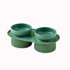Ciotola Doppia in Ceramica per Gatti - Design Rialzato, Antiscivolo, Anti-Ribaltamento per Cibo e Acqua