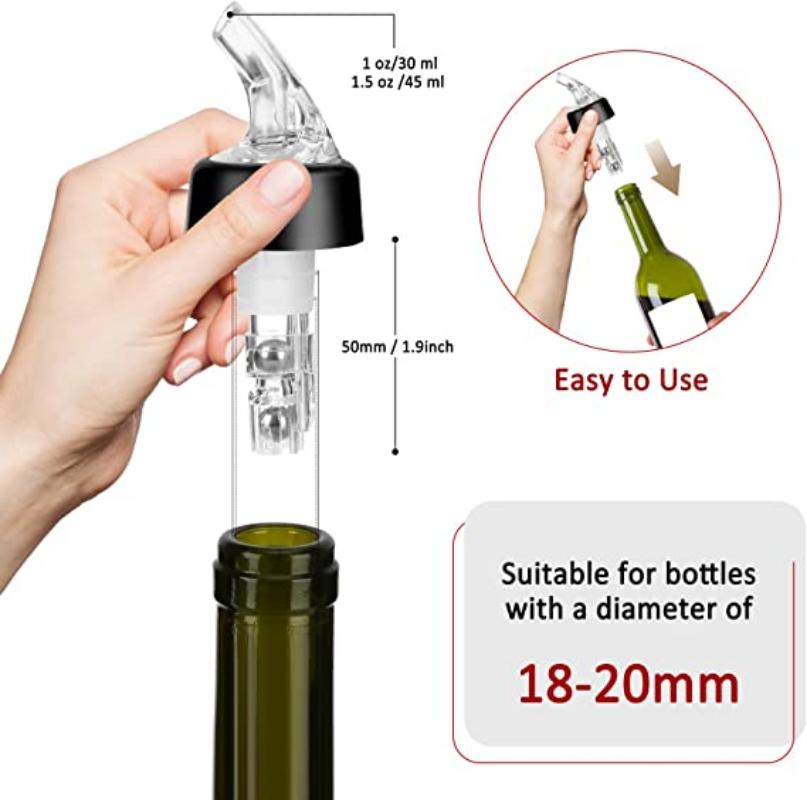 30 Ml Automatic Measured Bottle Pourer Spout Bottle Pourer Liquor Bottle Pourers Jigger Quick Spirit Measure Pourer