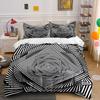 Geometric Optical Patterns Home Decor Kid'S And Adults' Bedroom Decor, Exquisite Three-Piece Bedding Set Gift