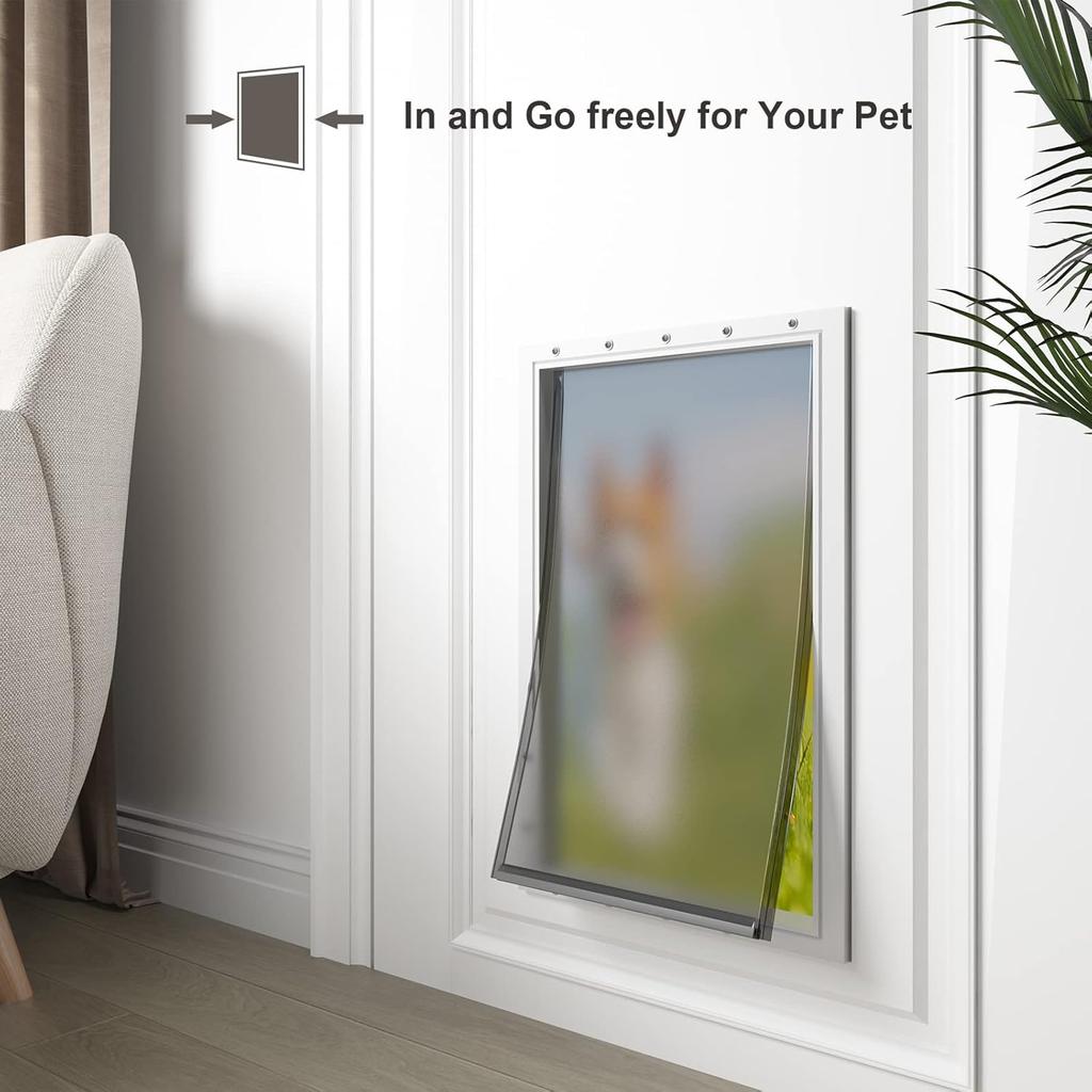MIAOTONG Large Dog Door Replacement Flaps with Screws, Dog Door Flap Compatible with PetSafe Freedom Doggie Doors PAC11-11039,10 1/8" X 16 7/8",