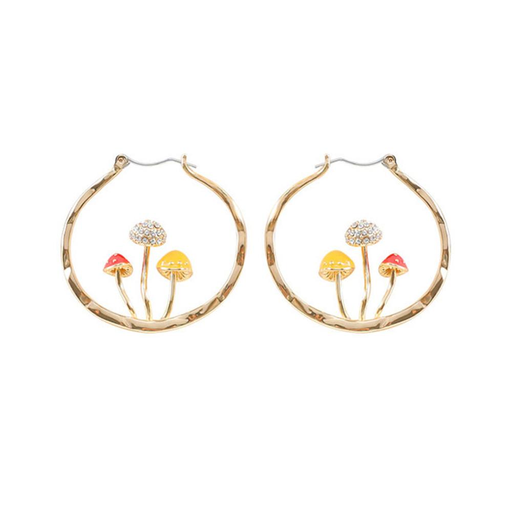 Makersland Vintage Mushroom Earrings Acrylic Irregular Jewelry Accessories Girls Gifts Geometric Earrings for Women