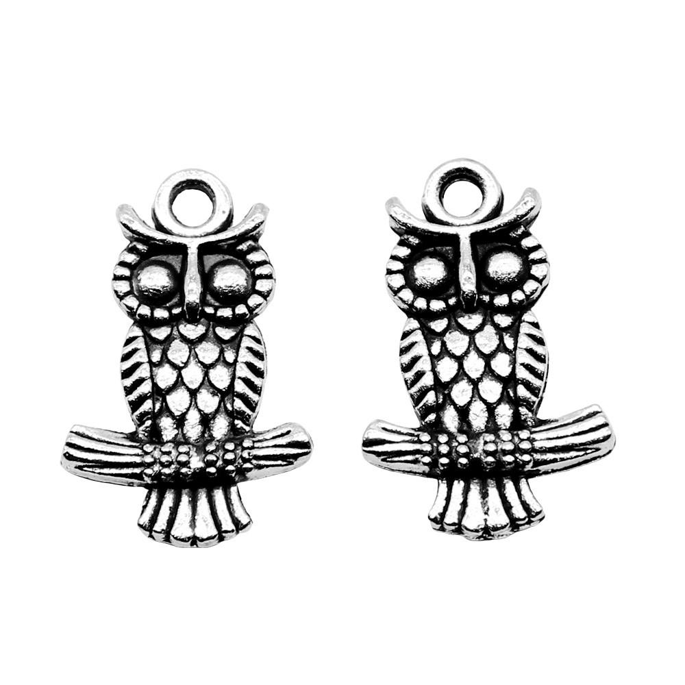 Owl Charms Mini Antique Alloy Pendants For Animal Themed Jewelry Making