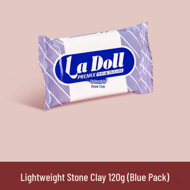 Ladoll White Air-Dry Clay Kit 500g - No-Bake DIY Stone Clay for Figures