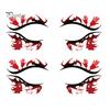 Cosmetic Transfers for Adults 2 Pairs Halloween Eye Tattoo Stickers, Waterproof Temporary Face Decals with Ghostly Decorations Pumpkin Bat Spider Web,