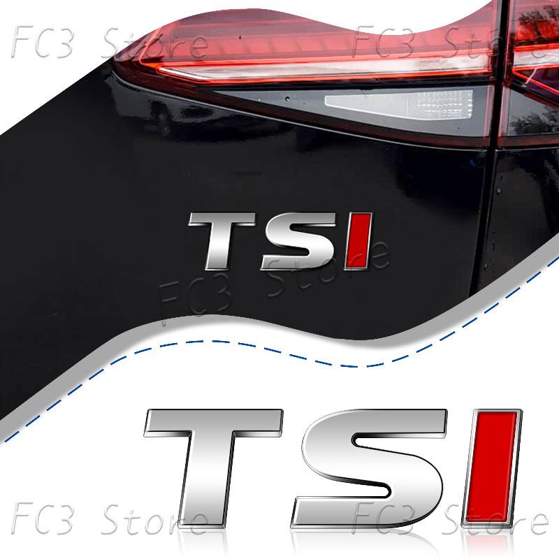 New 3D ABS Plastic Car Styling TSI Logo Emblem Rear Bumper Trunk Badge Sticker For VW Volkswagen Golf 4 5 6 MK6 MK7 Jetta Passat GJ4