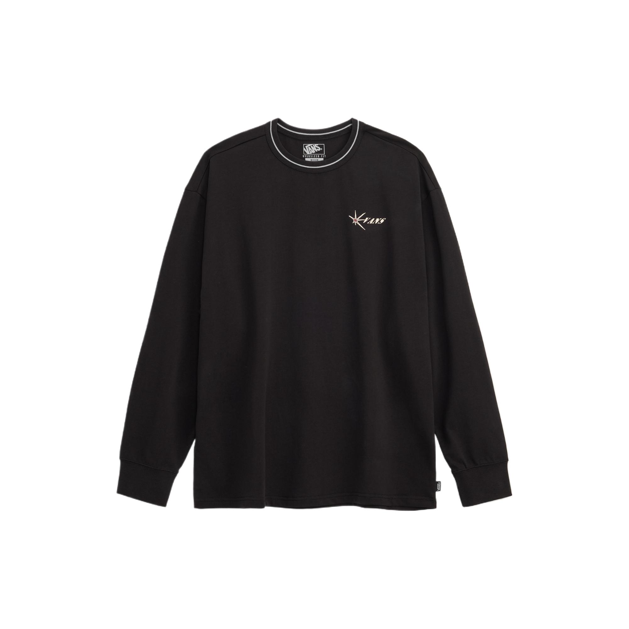 Vans GFX Tee T Shirts Men s Black Crew Neck Moderate Straight Fit VN000TJKBLK L