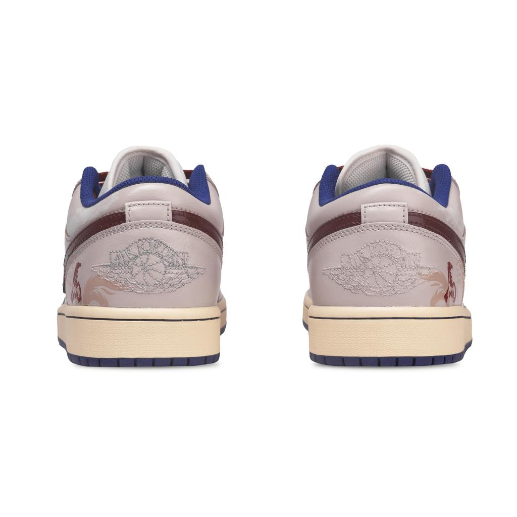 Jordan Air Jordan 1 Ma Zhihongtu Low Top Vintage Basketball Shoes Men's Beige Red 553558-147(Team73-)