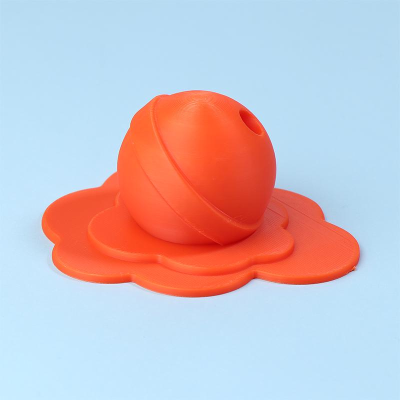 Colorful Melting Lollipop Sculpture – Pencil Holder Art Craft, Desk Ornament Home Decoration оранжевый
