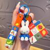 Kawaii Miffy Cute Doll Fruit Series Keychain Backpack Pendant Boy and Girl Toy Gift