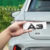 For 4A A3 2003-2020 4Ring Logo ABS Car 273mm Hood Front Grill 192mm Rear Trunk Sticker Quarrto Auto Decal Emblem AccessoriesA4