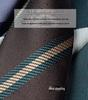 Versatile Retro Striped Tie for Men - Hand-Knotted British Korean Style In Brown, Green, and Blue for Business and Formal Wear.