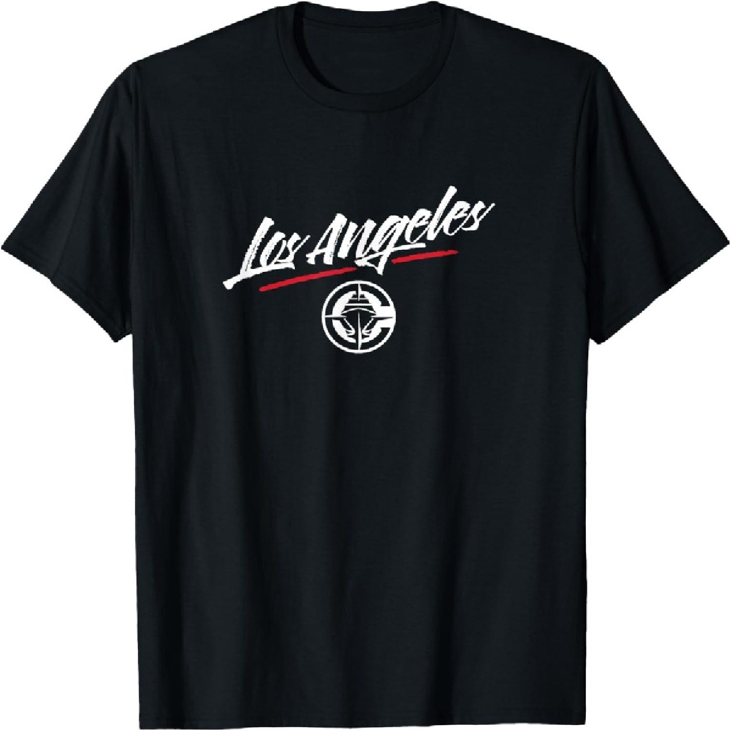 NBA - Los Angeles Clippers Marker Script Logo Black T-Shirt XXXXXL разноцветный