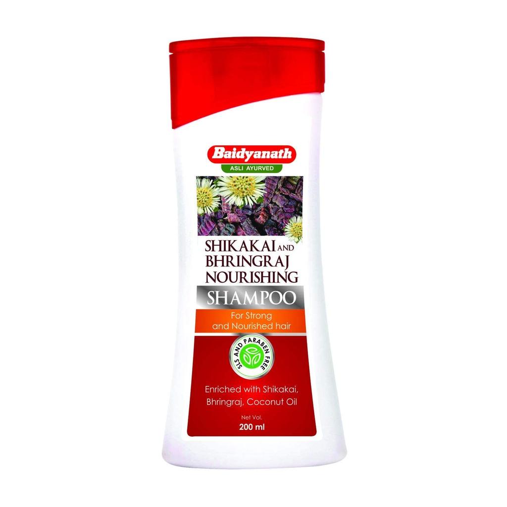 Baidyanath Asli Ayurved Shikakai Bhringraj Nourishing Shampoo 200 ML X Pack of 2 For Strong Hair
