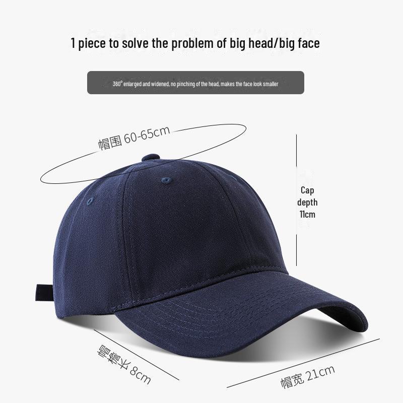 Japanese Style Women's Solid Color Baseball Cap with Adjustable Fit for Spring and Autumn