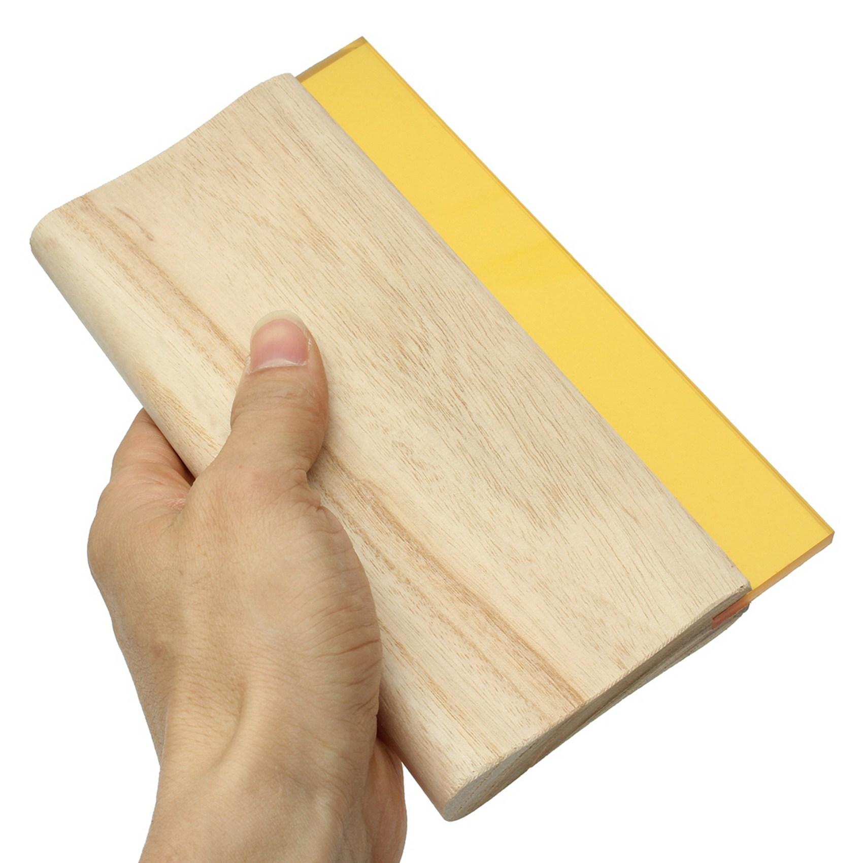 A84X-2Pcs 8 Inch Silk Screen Printing Press Squeegee Single 70 Durometer Ink Scraper Tools