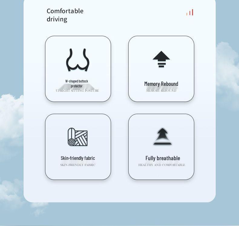 Ergonomic Hemorrhoid & Pregnancy Seat Cushion for Tailbone and Buttocks Relief – All-Season Comfort