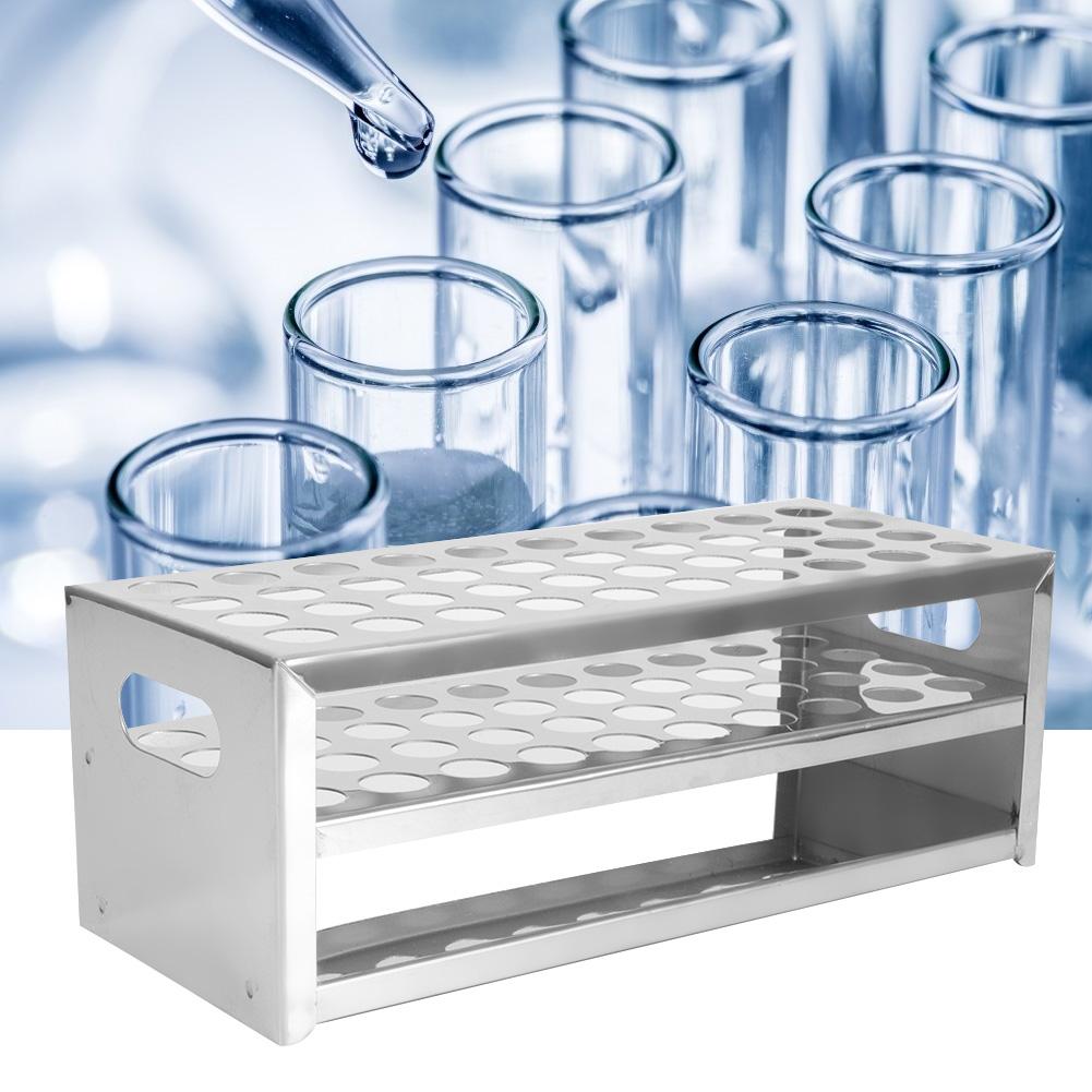 

Пластина для пробивки из нержавеющей стали 304 Штатив для пробирок на 40 отверстий Большой вместимости Держатель для пробирок 15.5*40mm