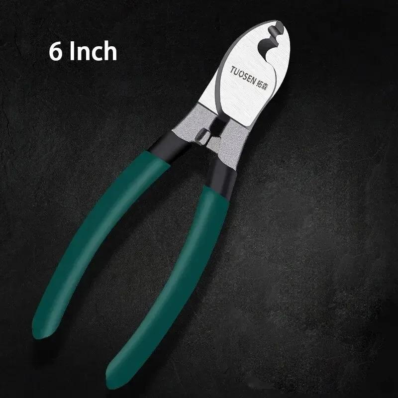 TUOSEN Кусачки для кабеля 6/8/10 дюймов Многофункциональные Электрические клещи Стриппер Резак Ручные инструменты Провод и Инструмент Руководство