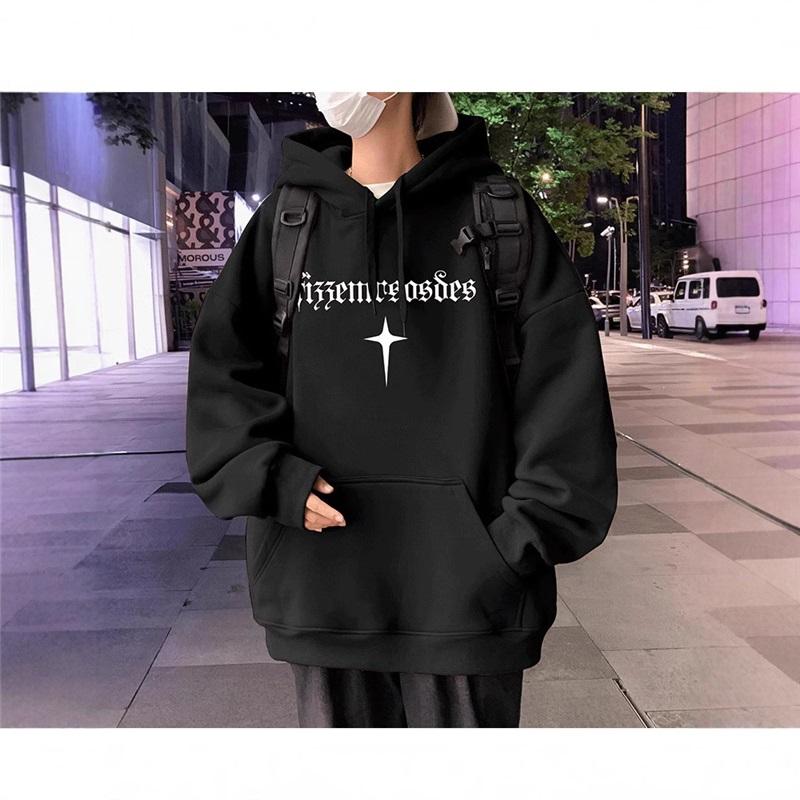 Men's Graphic Print Hoodie Oversized Casual Long Sleeve Pullover
