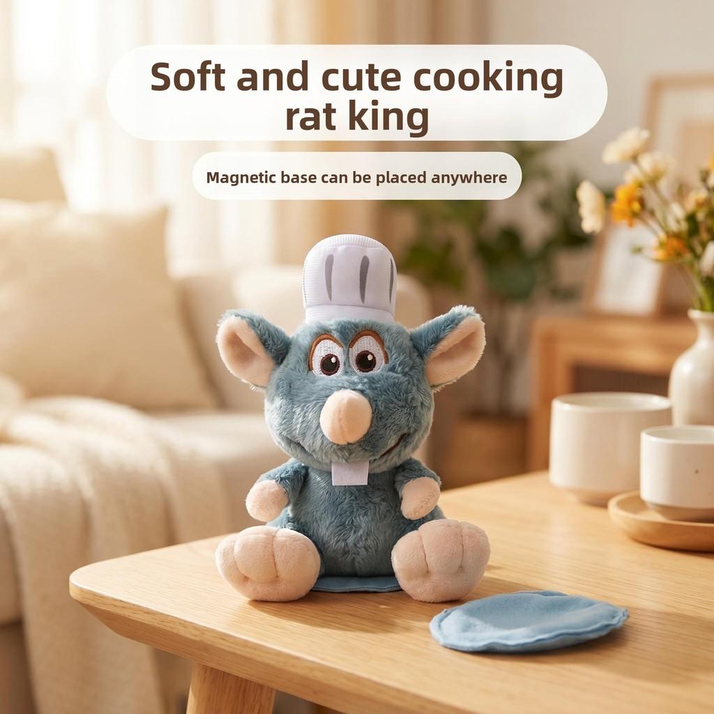 Ratatouille Plush Mouse Magnet Toy With Magnetic Base For Kids And Collectors