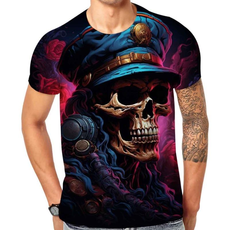 

Футболки Cndiyike для мужчин, футболки с коротким рукавом с 3D-печатью 6XL