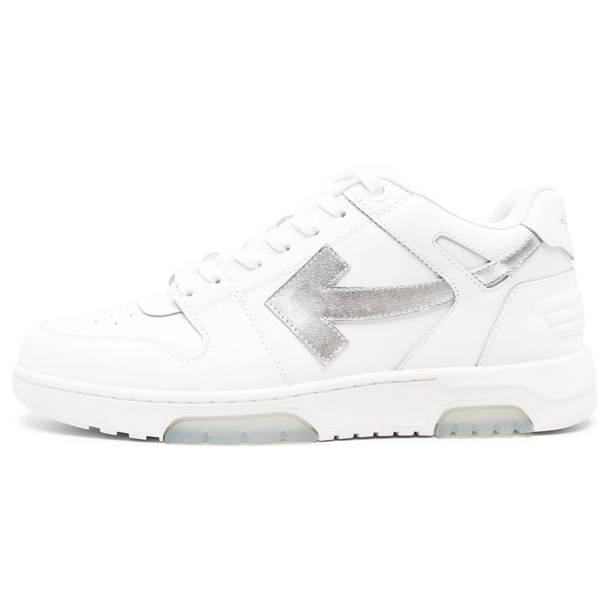 

Off-White Out of Office White Silver Men Sneakers OMIA189F23LEA0090172 43