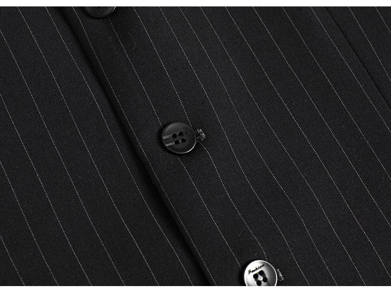 Men's Double-Breasted Striped Stretch Suit Set, Loose Fit, Plus Size for Big & Tall, Perfect for Weddings.