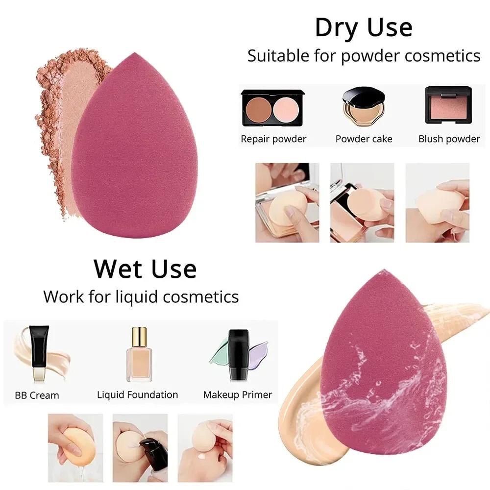 3/10 PCS Makeup Sponge Blenders Blending Sponge Wet and Dry Dual Use Foundation Applicator Cosmetic Sponges Makeup Tools