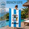 Custom Name Beach Towel Coventry Football Club Crest Microfiber Beach Towel, Lightweight for Summer Travel, Swimming Pool Fan Birthday Gift