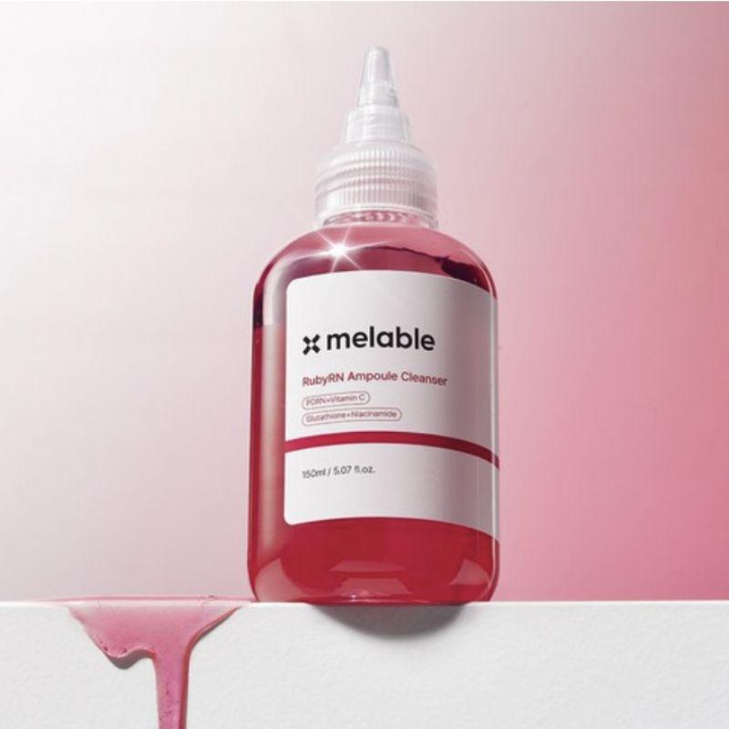 Melable Rubyaln Low pH PDRN Brightening Ampoule Cleanser 150ml – Dark Spot & Glow Care Facial Cleanser