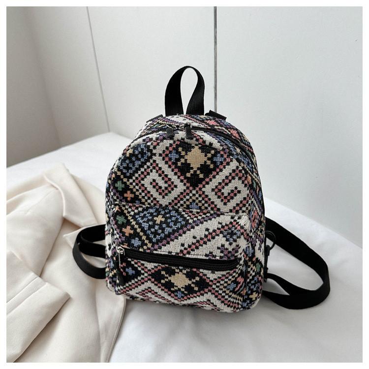 Этнический стиль 2023 Новый тренд Одноплечный Наклонный Ручной Модный Повседневный Рюкзак чёрный