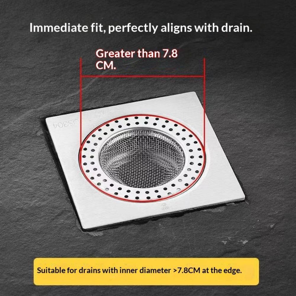 

Stainless Steel Sink Filter Screen, Kitchen Supplies, Metal Slag Barrier, Funnel Tool, Sewer Drain, Anti-plug Floor Drain bathroom