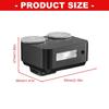 Retro Metal Mini Flashlight Double Control Wheel Adjustable Brightness 1Hr Fast Charging Compatibles Multiple Cameras