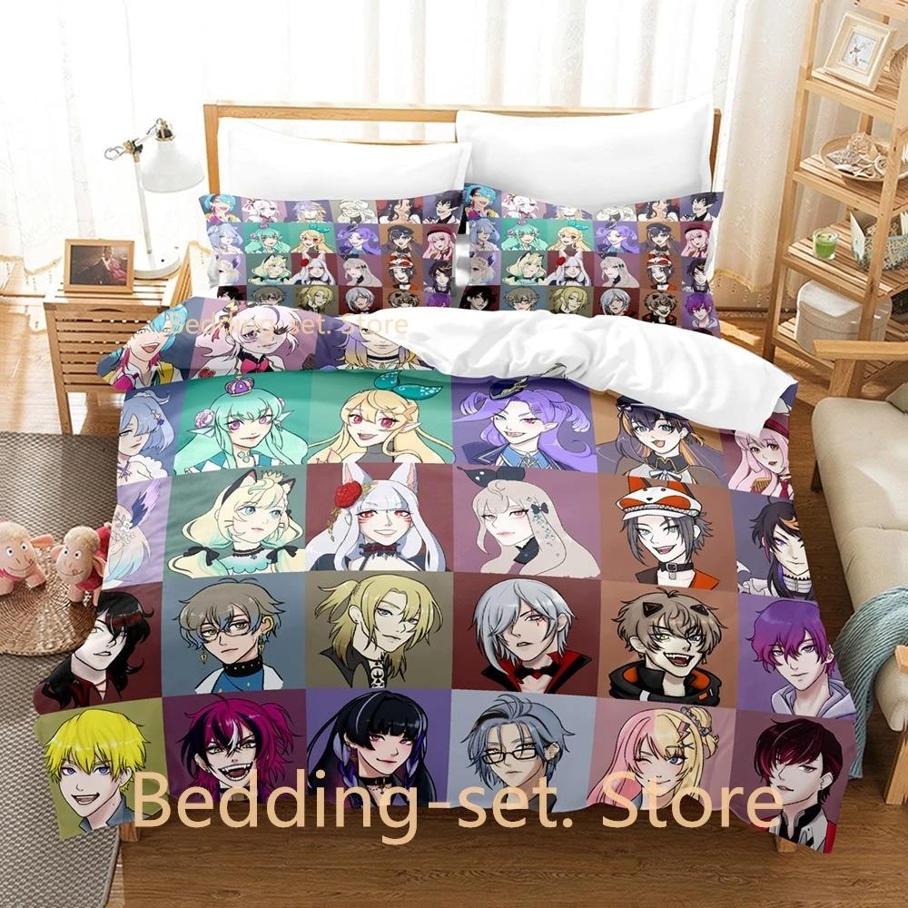 Pomu Rainpuff Anime Bedding Set Single Twin Full Queen King Size Duvet Cover Bed Sheet Set for Adult Kid Bedroom