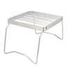 Folding Campfire Grill Stainless Steel Grid Shaped Camping Grill Grate Picnic QQB Grate for Outdoor