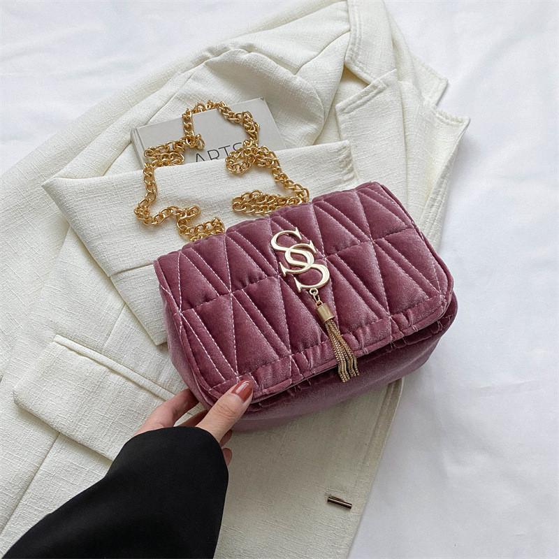 Retro Commuter Niche Women s Bag Casual One-shoulder Bag розовый