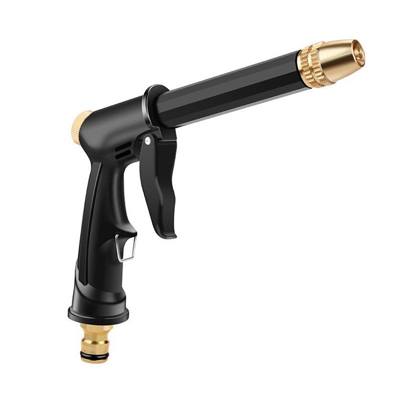 New Auto High Pressure Car Wash Water Gun Copper-plated Nozzle Thick Long Rod Home Garden Cleaning Water Gun Multipurpose